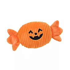 Thrills & Chills Halloween Plush Pumpkin Candy Dog Toy