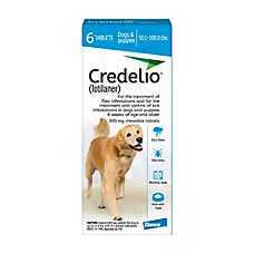Credelio (lotilaner) Chewable Tablet for Dogs - 50.1-100 lbs (Blue) - 1, 3, or 6 Month Supply