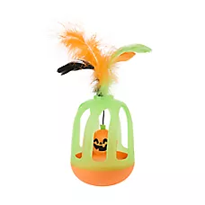 Thrills & Chills Halloween Pumpkin Wobble Cat Toy