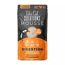 Tiki Cat® Solutions&trade; Mousse Wet Cat Food - Digestion, 2.4 Oz