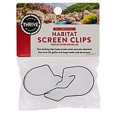 Thrive and Larger Habitat Screen Clips - Terrarium Screen Clips - 30 Gal