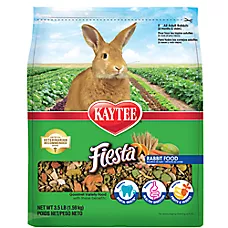 KAYTEE® Fiesta® Rabbit Food - Nutritious and Fun Blend - Dental Health and Digestion - 3.5-25 Lbs