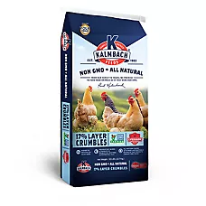 Kalmbach Feeds® Non-GMO 17% Layer Crumbles - Chicken Layer Feed