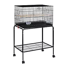 Yaheetech Flight Bird Cage with Rolling Stand Slide-out Tray for Medium Birds