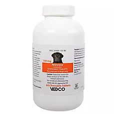 NOVOX (Carprofen) Chewable Tablets for Dogs, 100mg, 60 Count