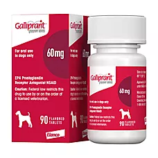 Galliprant (grapiprant) Tablets for Dogs - 20 mg, 60 mg, or 100 mg - Available in 1, 30, or 90 Count