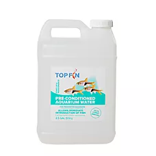 Top Fin® Pre-Conditioned Aquarium Water - Fish Tank Water Care - 2.5 Gallon