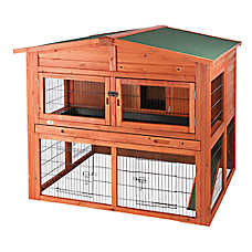TRIXIE 2-Story Attic Rabbit Hutch - Outdoor Small Pet Cage