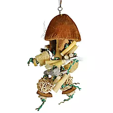 A&E Cage Company Java Bush Bird Toy - Wood Chew Toy for Pet Birds
