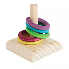 All Living Things® Ring Toss Bird Toy - Exercise Bird Toy for Pet Birds
