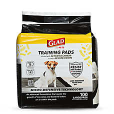 Glad? For Pets Training Pads W/ Micro-Defensive Technology & Activated Carbon For Odor Control